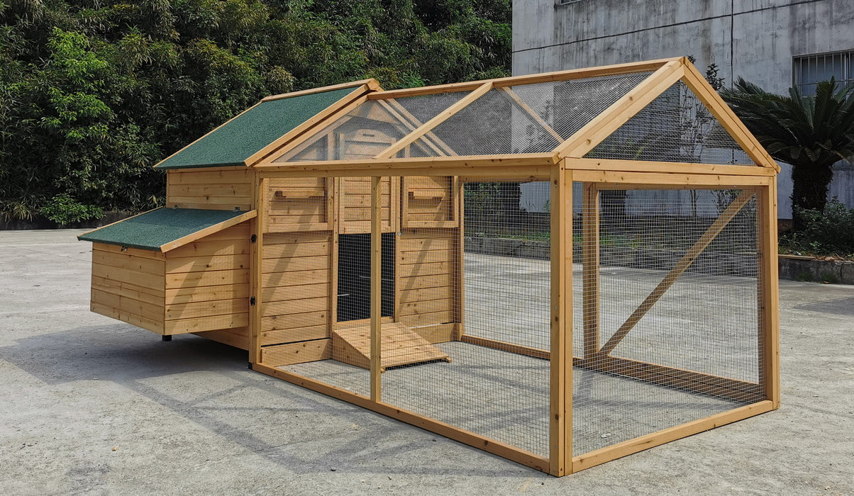 6 - 12 Hen House CC002HR F (Felt Roof) House and Run