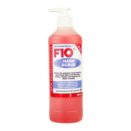 F10 Antiseptic Hand Scrub Soap 500ml - Out of Date