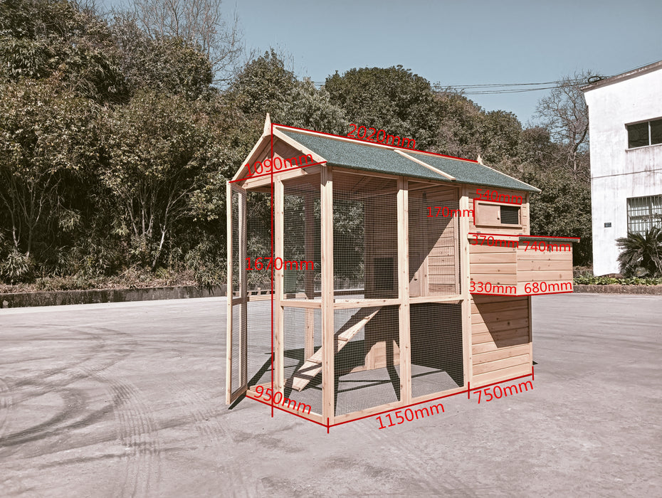 3 to 6 Hen Chicken Coop - CC057 - Tall Design - NEW FOR 2025 - INTRODUCTORY OFFER