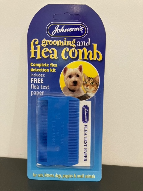Flea Comb and Test Papers Blue