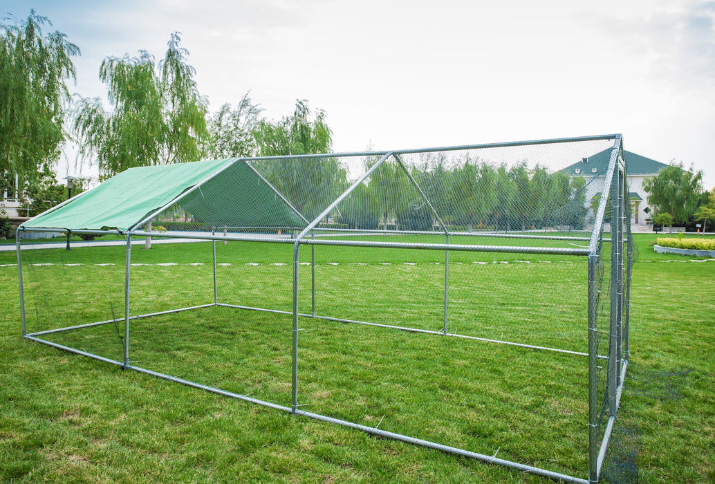 Metal Chicken Duck Run 6m x 3m 38mm frame  - ADD 2m extension for just £109 normally £159